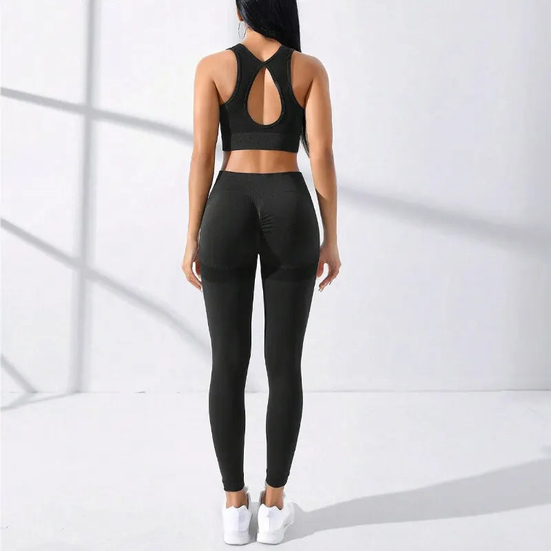 Crisscross Yoga Set with Tummy Control